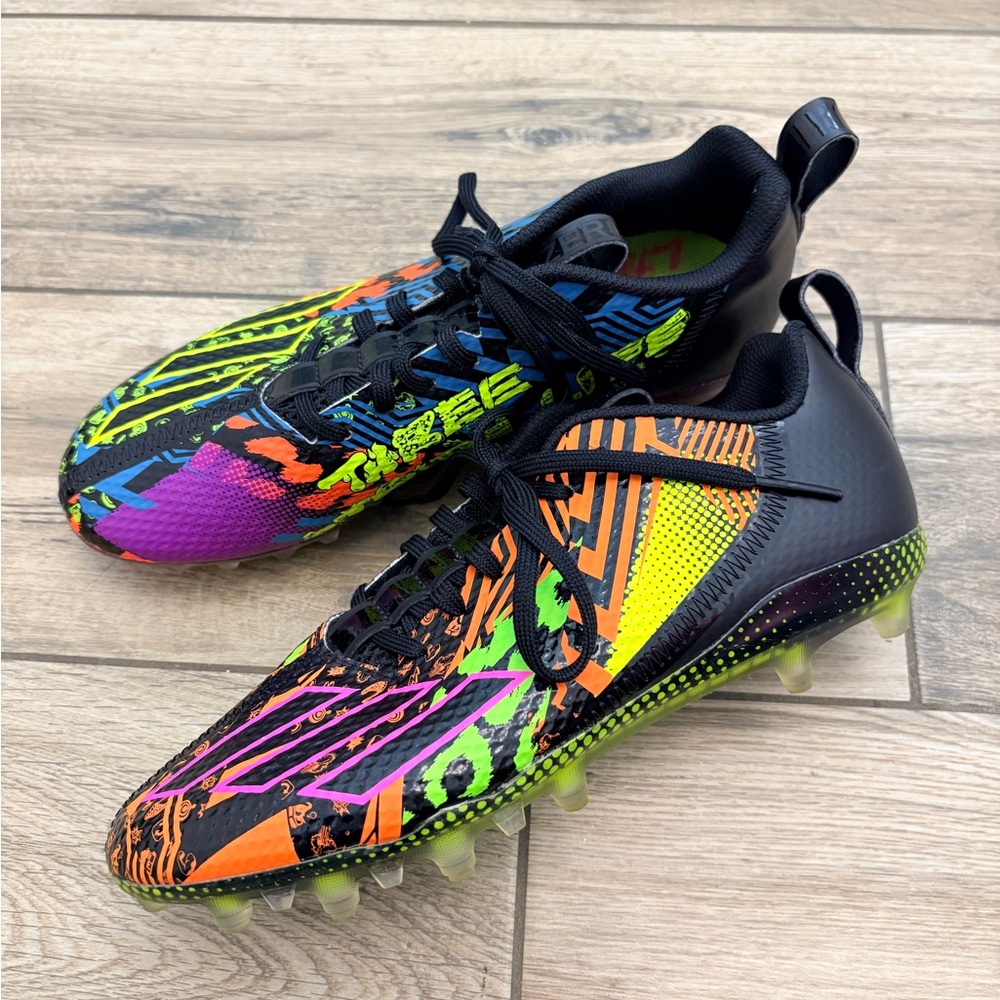 Adidas Adizero 12.0 Mismatch Football Cleats Mens Multicolor Three Stripe Life